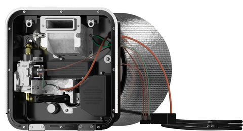 Electrodomésticos GE | Calentador de agua para autocaravanas | PR10DSATBA | 10 galones | Gas/eléctrico