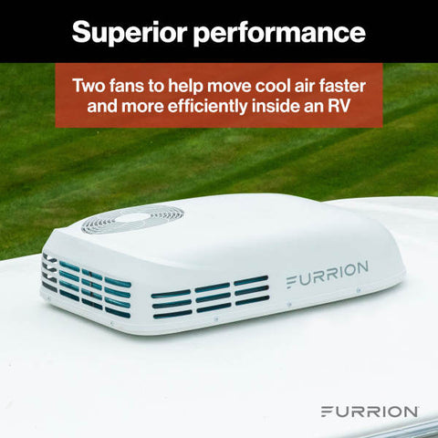 Furrion | Chill® HE Low-Profile RV Air Conditioner | 2024044599 | 15,000 BTU | Heat Pump | White | R32