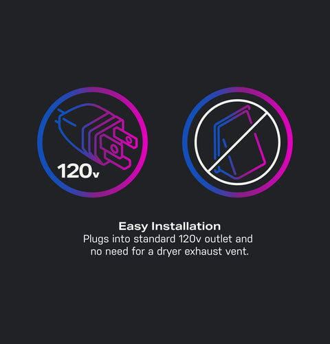 GE Appliances | UltraFast Washer/Dryer Combo | PFQ97HSPVDS | with Ventless Heat Pump Technology | 4.8 cu. ft.