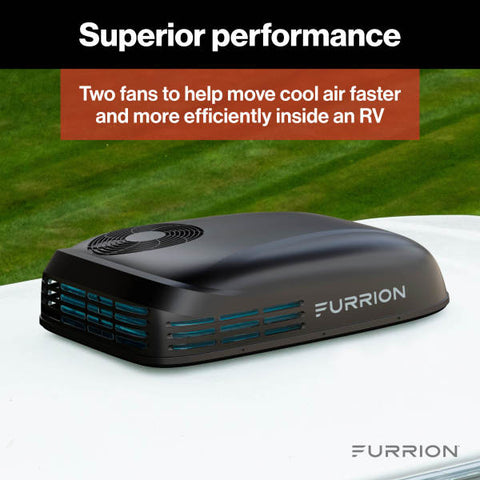 Furrion | Chill® HE Low-Profile RV Air Conditioner | 2024044600 | 15,000 BTU | Heat Pump | Black | R32