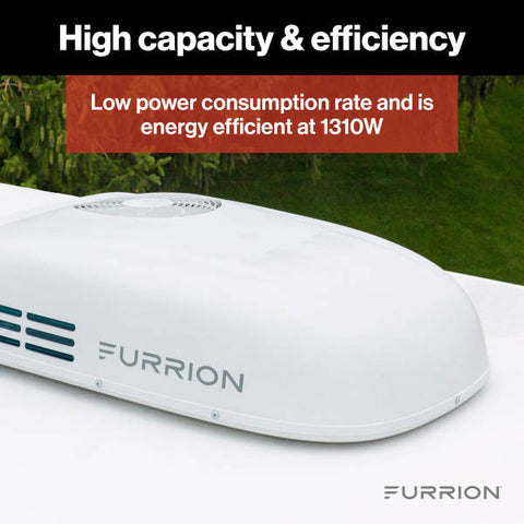 Furrion | Chill® HE Low-Profile RV Air Conditioner | 2024044599 | 15,000 BTU | Heat Pump | White | R32