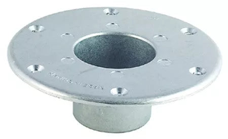AP Products | Flush Mount Table Leg Base | 013-1112 | Round | Chrome