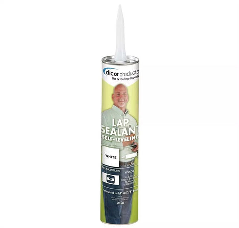 Dicor | Self Leveling RV Lap Sealant | 501LSW-1 | White