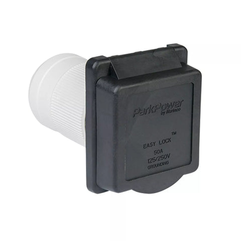 Marinco | RV Power Inlet | 50ARVIB | 50 Amp | Black