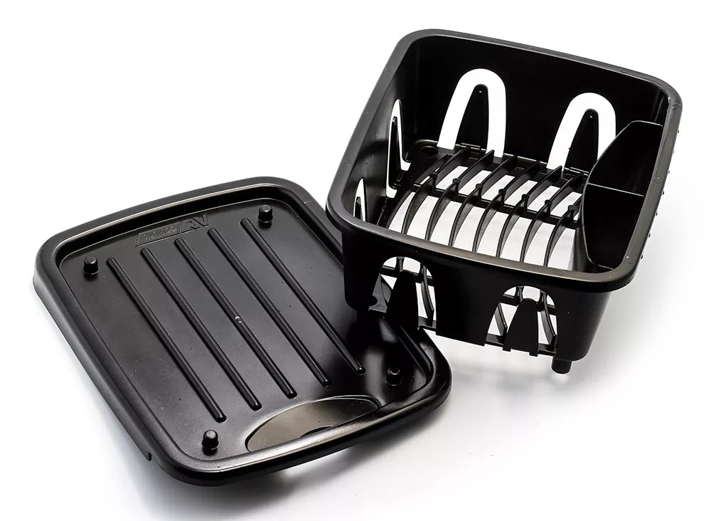Camco RV Sink Kit Mini Dish Drainer 43512 Black