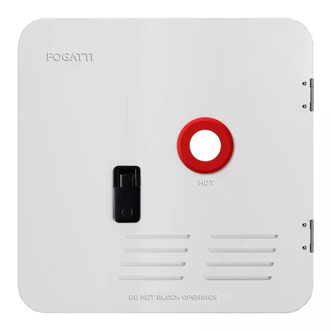 Fogatti | RV Tankless Water Heater Door | FSWD-1818/WHITE | 18" x 18" | 10 Gallon | White, Water Heater Accessory, United RV Parts