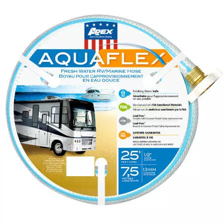 Teknor Apex | Teknor Apex AquaFlex RV Water Hose | 7503-25 | 25' | 1/2"