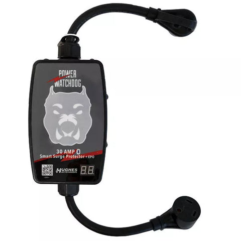 Hughes Auto | Protector contra sobretensiones Bluetooth de 30 A | PWD30-EPO | Con apagado automático | Portátil