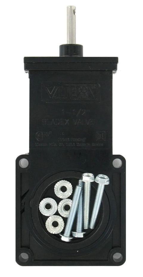 Valterra | 1-1/2" RV Sewer Waste Valve Body | T1001DSPB | Drilled Stem and No Handle