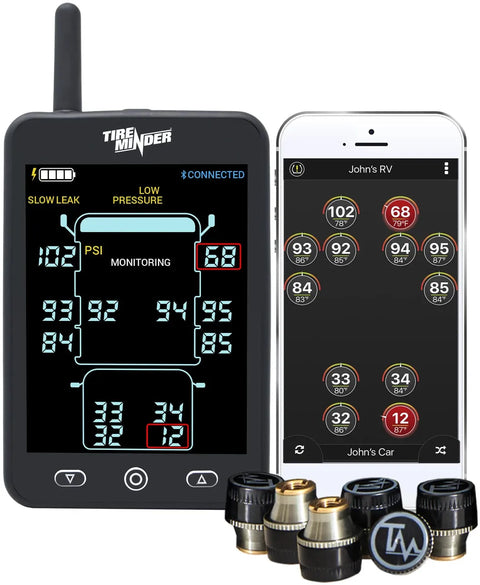 Valterra | TireMinder A1AS RV TPMS | TM22130 | with 6 Transmitters, Electrical, United RV Parts