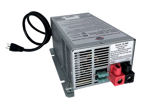 WFCO | Deck Mount Converter Charger | Lithium Battery Auto-Detect | WF-9845-AD-CB | 45 Amp