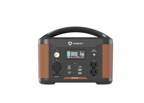 Southwire | 500 Series Portable Power Station | 53252 | 515Wh Backup Lithium Battery | 120V/500W Pure Sine Wave AC Outlet