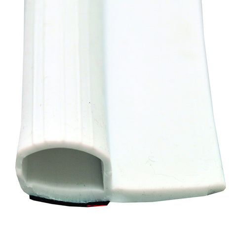 AP Products | Rubber Slide out Seal with Wiper & Tape 5/8" x 1-15/16" x 35' | 018-314 | 35' Roll | White