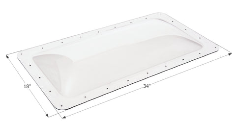 Icon Direct | Clear Skylight 14 x 30 | 01848 | 4 inch Bubble | SL1430C