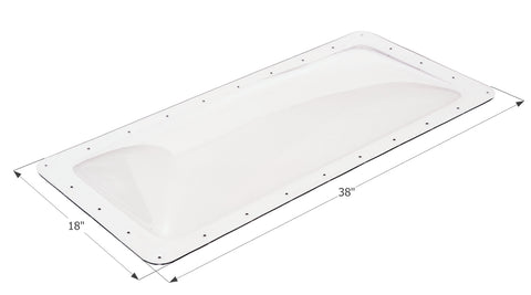 Icon Direct | Clear Skylight 14 x 34 | 01850 | 4 inch Bubble | SL1434C