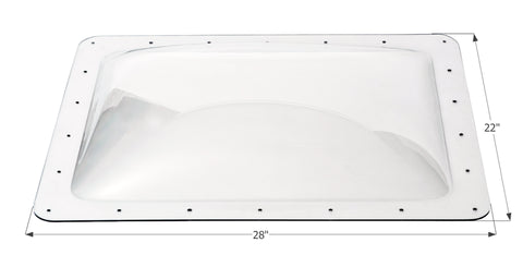 Icon Direct | Clear Skylight 18 x 24 | 01852 | 4 Inch Bubble | SL1824C