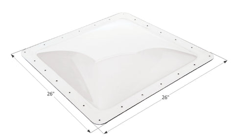 Icon Direct | Clear Skylight 22 x 22 | 01856 | 4 Inch Bubble | SL2222C