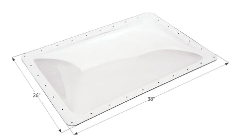 Icon Direct | Clear Skylight 22 x 34 | 01860 | 4 Inch Bubble | SL2234C