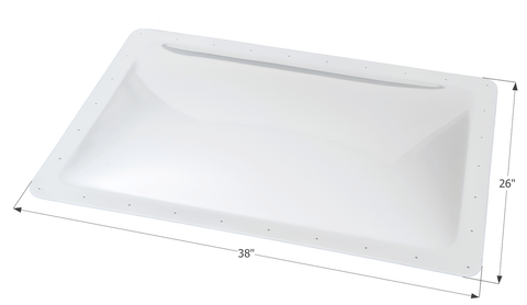 Icon Direct | White Skylight 22 x 34 | 01861 | 4 Inch Bubble | SL2234W