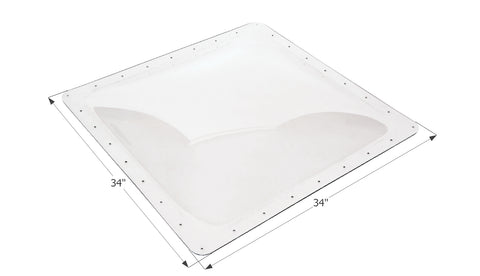Icon Direct | Clear Skylight 30 x 30 | 01862 | 4 Inch Bubble | SL3030C