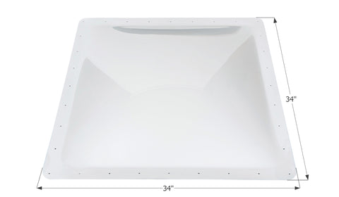 Icon Direct | White Skylight 30 x 30 | 01863 | 4 Inch Bubble | SL3030W