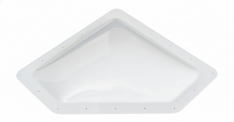 Icon Direct | White Neo-Angle Skylight 26 x 16 | 14294 | 4 Inch Bubble | NSL2616W