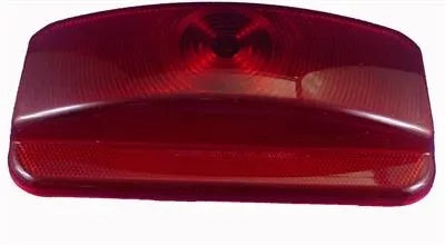 Command Electronics | Modern Rectangle Incandescent Stop-Tail-Turn Light Replacement Lens | CMD-89-187 | Red