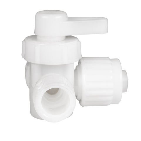 Flair-It | 3 Way Bypass Valve | 06912 | 90 Degree Center Drain | 1/2" PEX x 1/2" Male Pipe Thread x 1/2" PEX