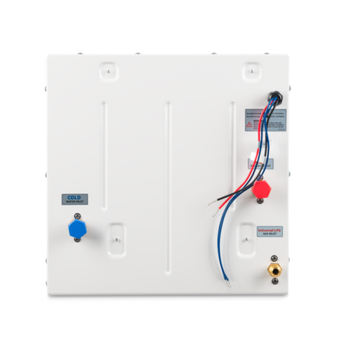 Dometic | 60,000 BTU Tankless Water heater; Includes White Door | 9630002209  | WH-TL-60G-AM-WA | Electronic Ignition | Adjustable Temperature | Built-In Freeze Control | White
