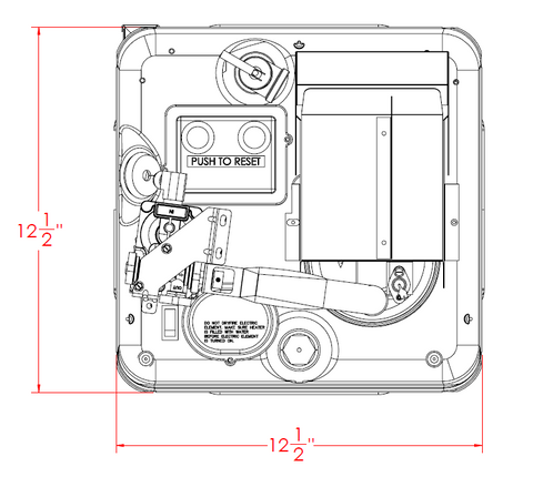 Suburban | Direct Spark Ignition Gas/Electric Water Heater | SW6DE | 6 Gallon | 5239A | 5139A