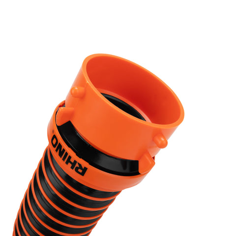 Camco | RhinoEXTREME Exoskeleton RV Sewer Hose Extension | 39865 | 5' | with Swivel Bayonet and Lug