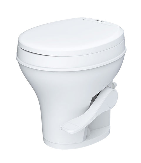 Seaflo | Residential Height RV Toilet-Plastic | Foot Pedal | SFRTPH-01-01 | White
