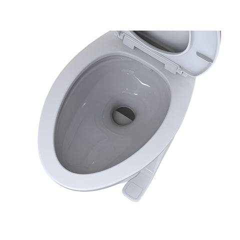 Seaflo | Residential Height RV Toilet | SFRTCH-02-01 | Elongated Ceramic Bowl | Foot Pedal | White