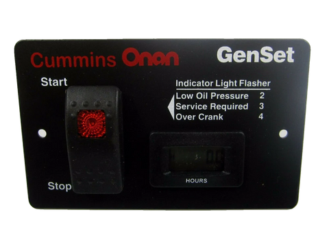 Cummins Onan | Control Panel  | 028-00022 | Digital Hour Meter | Switch