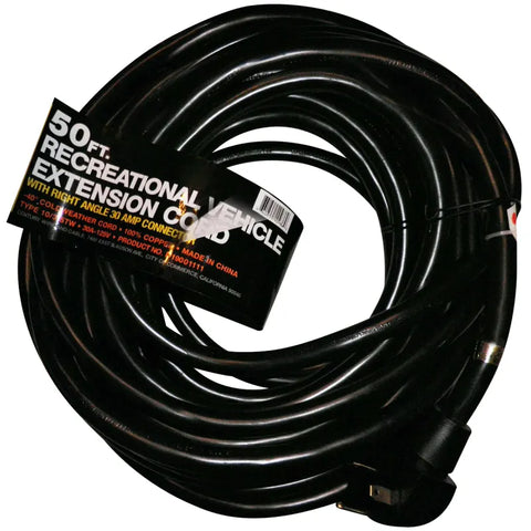 Century Wire & Cable | 30 Amp RV Extension Cord | D19001111 | 50' | 3 Wire 10 Gauge