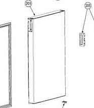 Dometic | Fresh Food Refrigerator Door | 4453000076 | For DMC4101