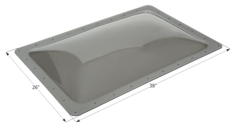 Icon Direct | Smoke Skylight 22 x 34 | 12113 | 4 Inch Bubble | SL2234S