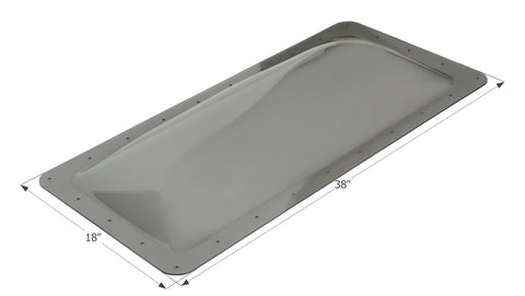 Icon Direct | Smoke Skylight 14 x 34 | 12118 | 4 inch Bubble | SL1434S