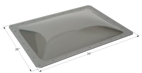 Icon Direct | Smoke Skylight 22 x 30 | 12122 | 4 Inch Bubble | SL2230S