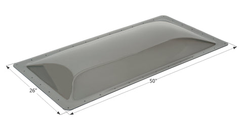 Icon Direct | Smoke Skylight 22 x 46 | 12131 | 4 Inch Bubble | SL2246S