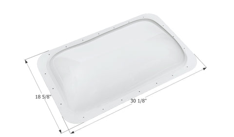 Icon Direct | White Skylight 16 x 27 | 12156 | 5 Inch Bubble | SL1627W