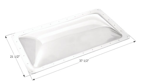 Icon Direct | White Skylight 17 x 33 | 14521 | 4 Inch Bubble | SL1733W