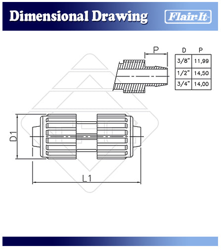 Flair-It | 1/2"P Coupler | 06840