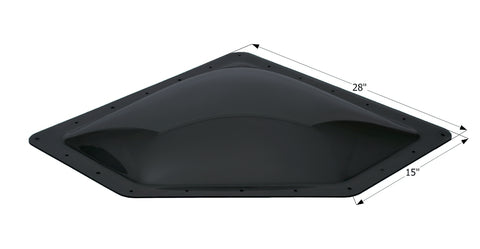 Icon Direct | Dark Smoke Neo-Angle Skylight 24 x 12 | 12556 | 4 Inch Bubble | NSL2412DS