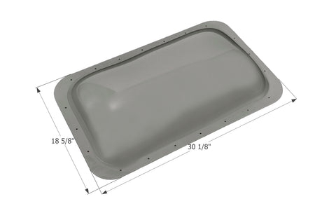 Icon Direct | Smoke Skylight 16 x 27 | 12781 | 5 Inch Bubble | SL1627S