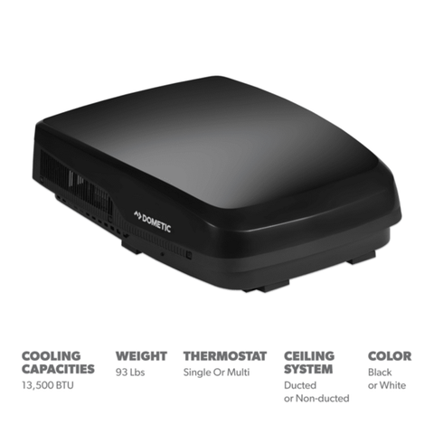 Dometic | FreshJet 5 Low Profile RV Air Conditioner | 9620015930 | FJX5457MBKCS | 13,500 BTU | Black
