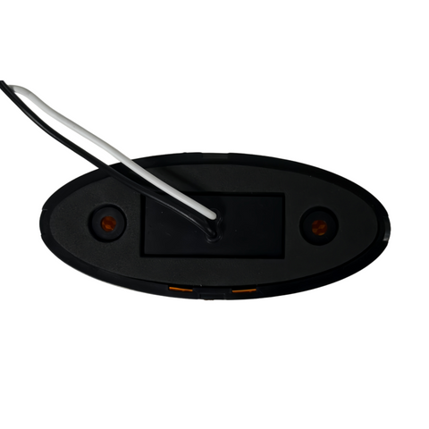 Dream Lighting | Oval Amber LED Side Marker | CMO-B-SRA | 12V | Clearance Light with Built In Gasket