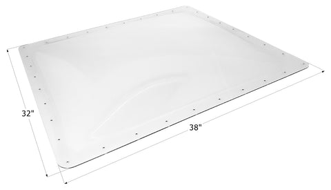 Icon Direct | Clear Skylight 28 x 34 | 14002 | 4 Inch Bubble | SL2834C