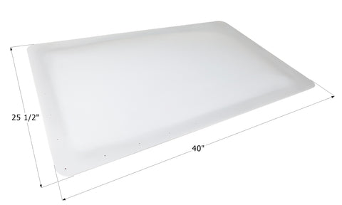 Icon Direct | White Skylight 22 x 36 | 14106 | 4 Inch Bubble | SL2236W