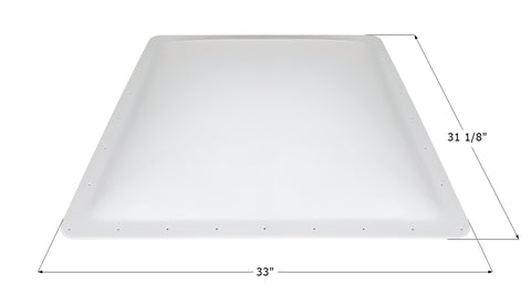 Icon Direct | White Skylight 28 x 30 | 14315 | 5 Inch Bubble | SL2830W